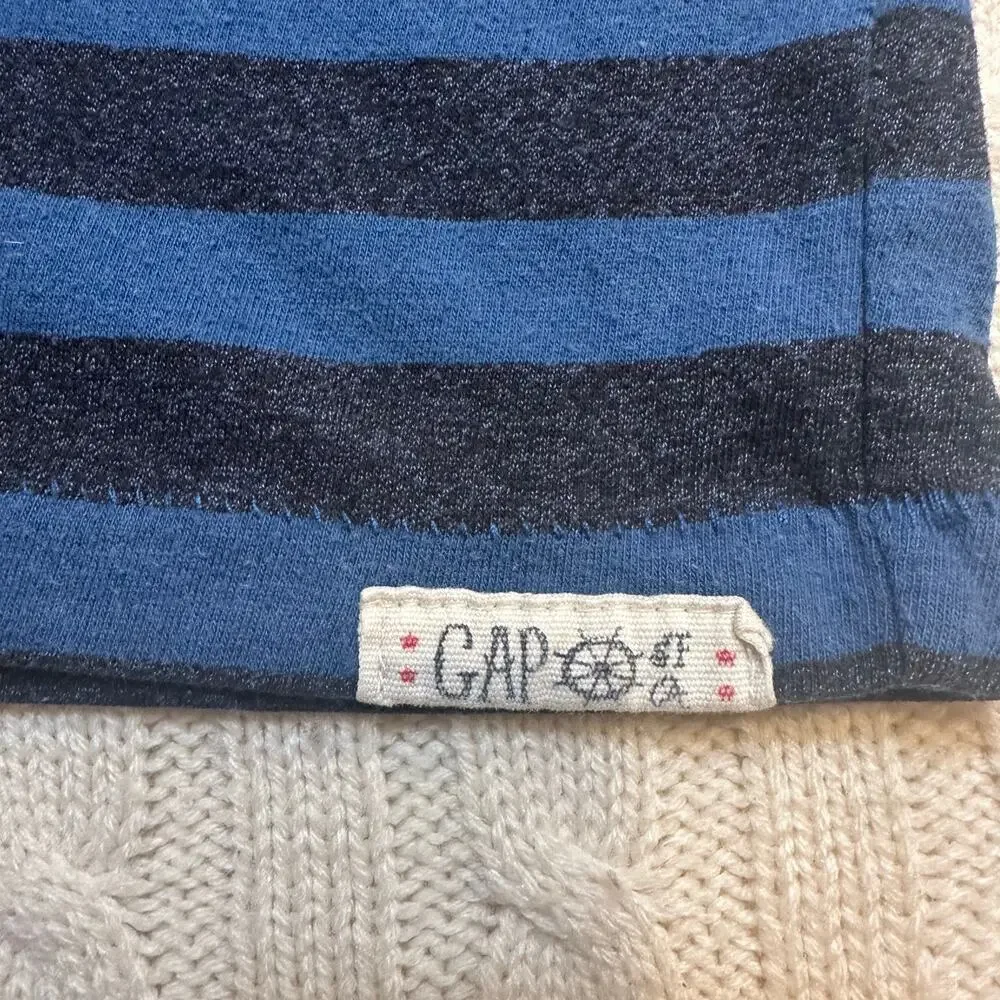 Gap Striped Long Sleeve Tee sz 4 Nautical Fisherman NormCore